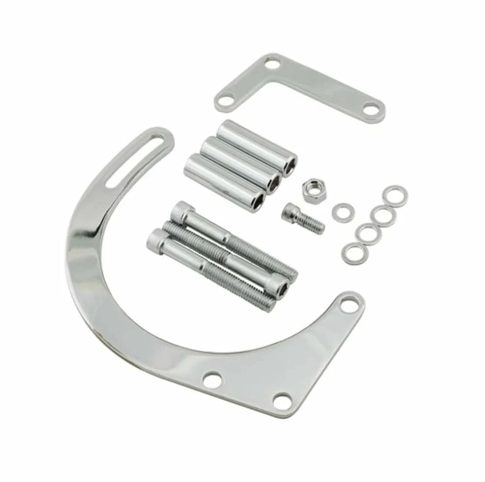 Mr. Gasket Lower Alternator Mounting Kit - Chrome - 5179